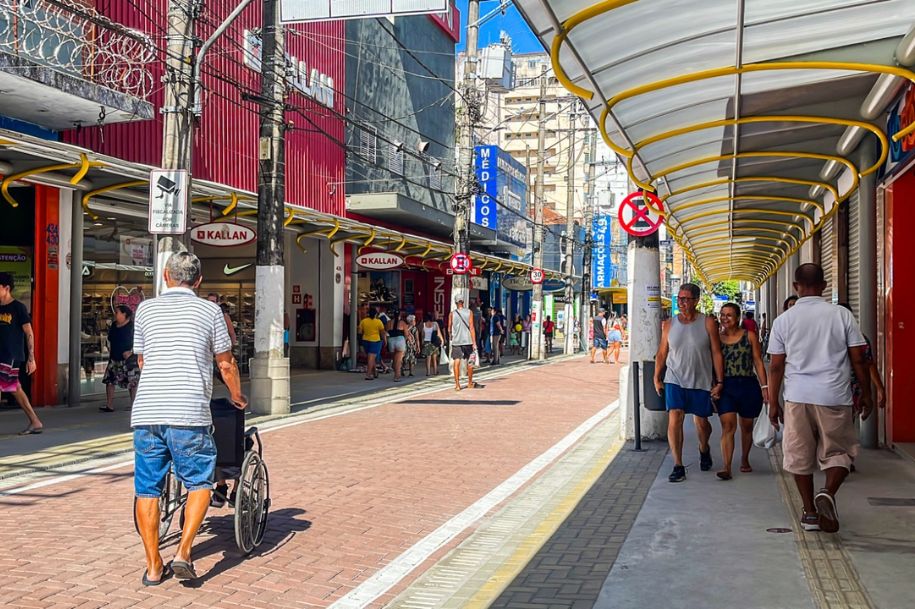 Eixos Comerciais No Centro De S O Vicente Ganham Novo Visual Di Rio