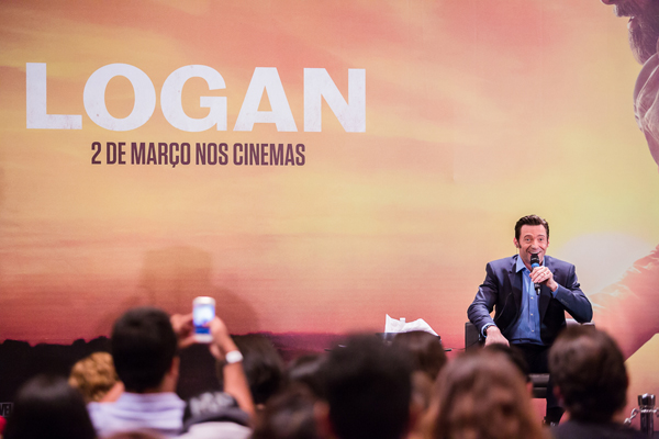 O ator Hugh Jackman falou aos jornalistas em coletiva de imprensa do lançamento do filme “Logan”, no último domingo, às 12h, no Hotel Hyatt, em São Paulo (Foto: Mauricio Santana/Agência Febre)
