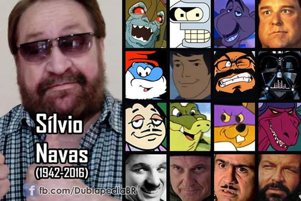 Homenagem ao Silvio Navas, um dos maiores dubladores do Brasil (Foto/Reprodução Facebook)