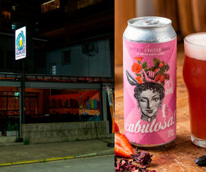 Cervejaria promove feijoada especial e lan&ccedil;a cerveja rosa no dia da mulher em Santos.