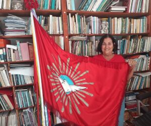 Folia do Divino visita as casas de moradores em Itanha&eacute;m.