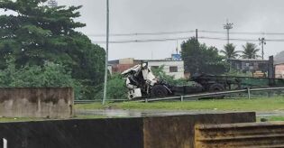 Colisão entre dois veículos atrapalha trânsito na Via Anchieta