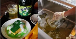 Sobremesa de 'esponja suja' e '&aacute;gua de lou&ccedil;a' vira febre em restaurante; voc&ecirc; comeria?