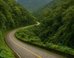 Entre rios e montanhas: descubra a estrada mais romântica do sul do Brasil.
