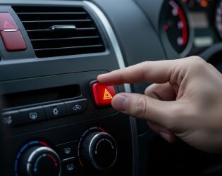 A 'paradinha' pode sair cara: pisca-alerta errado d&aacute; multa e 4 pontos na CNH.