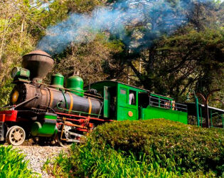 Cidade mais alta do Brasil guarda passeio de trem charmoso com cen&aacute;rio europeu.