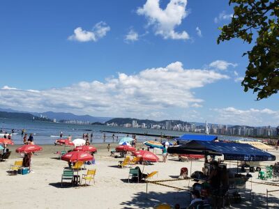 Mutirão de 470 pessoas percorre a praia de Santos e recolhe 268kg