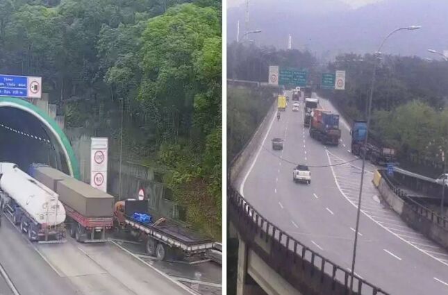 Motoristas enfrentam mais de 30 km de lentidão nas rodovias do litoral