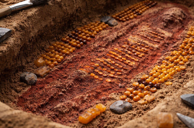 Estudante pega um fragmento de resina fossilizada e, de repente, surgem rotas comerciais invis&iacute;veis