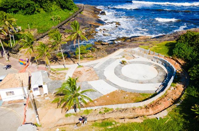 Itanha&eacute;m de cara nova: obras na Pra&ccedil;a da Gruta prometem novo point tur&iacute;stico na Praia do Sonho
