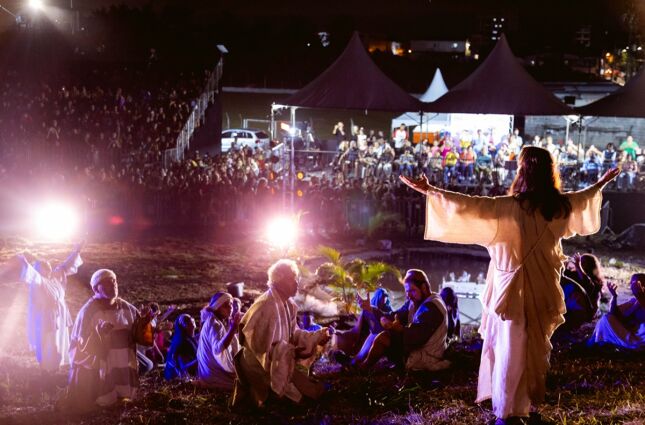 Encena&ccedil;&atilde;o da Paix&atilde;o de Cristo em Cubat&atilde;o ter&aacute; 2 dias e vis&atilde;o in&eacute;dita da hist&oacute;ria