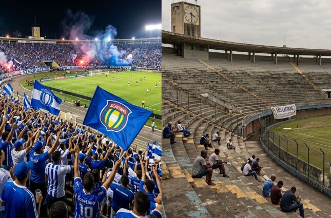 Clube brasileiro que quase enfrentou o Real Madrid no Mundial hoje joga para 300 pessoas