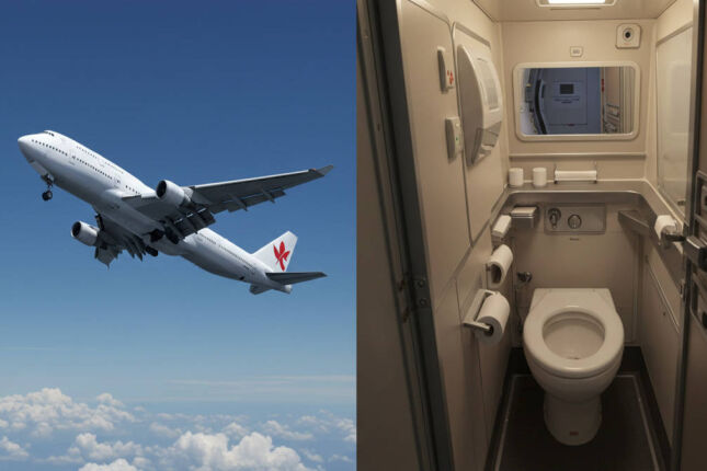 Banheiro de avião: o que ninguém te conta sobre o destino do xixi e do cocô