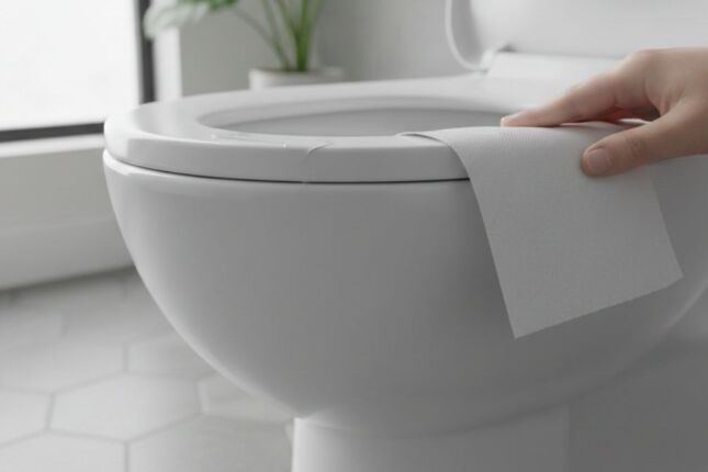 Por que voc&ecirc; nunca deve limpar o assento do vaso sanit&aacute;rio com papel higi&ecirc;nico