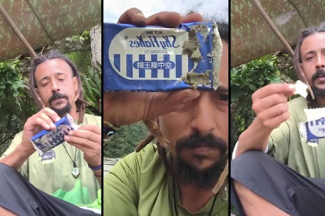 Monitor acha pacote intacto das Filipinas em praia deserta: Bolacha gringa foi provada? V&Iacute;DEO