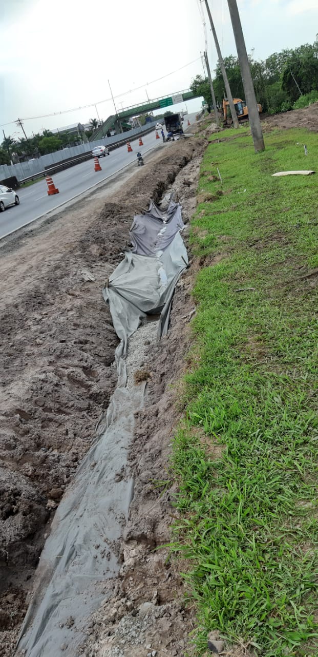 Obra da tubulação de esgoto (Fotos: Divulgação/SAP)