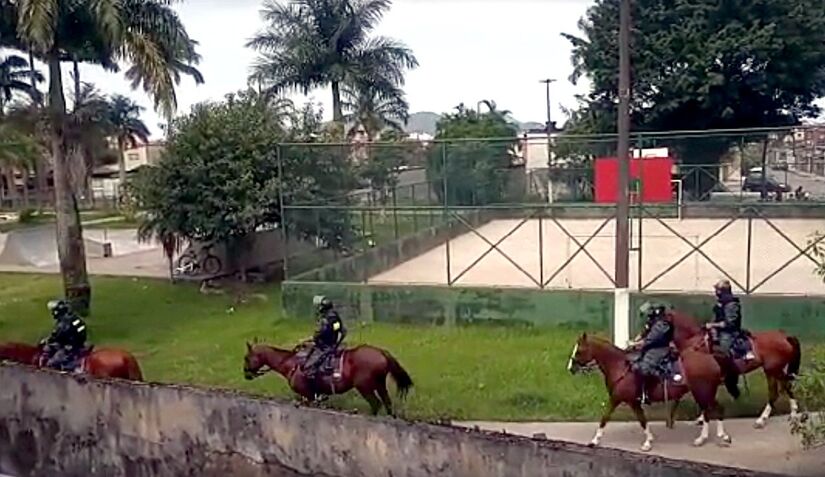 Imagens da ação policial nesta quinta-feira (11), que mobilizou policiais de SP