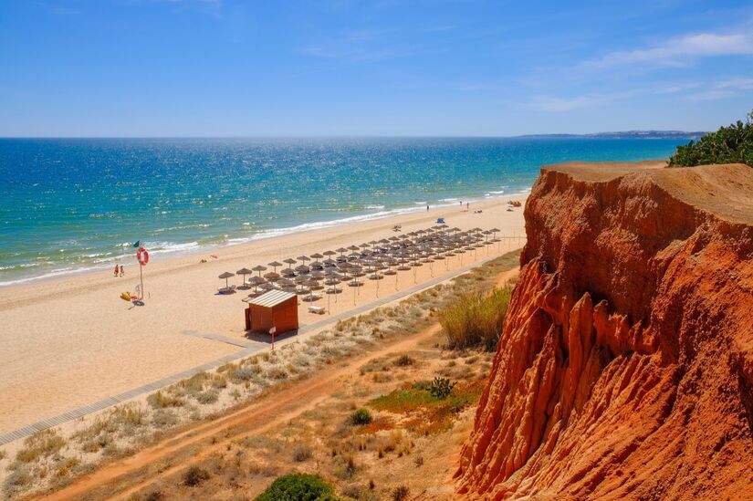 Praia da Falésia - Olhos de Água, Portugal (Reprodução)
