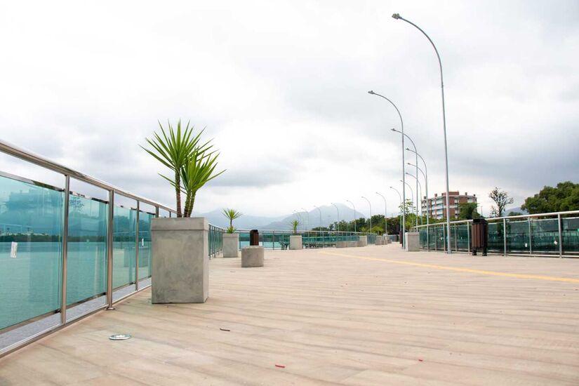 Píer do Jardim Casqueiro, em Cubatão (Divulgação/PMC)