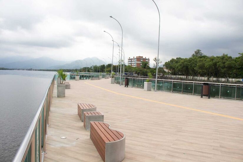 Píer do Jardim Casqueiro, em Cubatão (Divulgação/PMC)