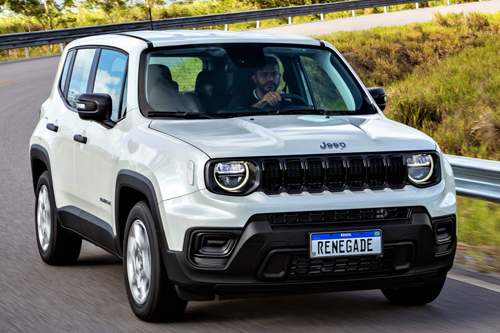 A nova variante do Jeep Renegade é equipada com o motor T270 utilizado no Compass e no Commander e em versões mais caras dos Fiat Pulse, Fastback e Toro - Fotos : Divulgação