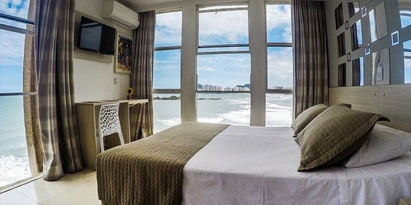 Vista ao mar no Grand Hotel Guarujá (Foto: Divulgação/TripAdvisor)