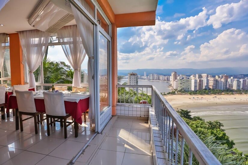 Terraço Chopp, Ilha Porchat, em São Vicente (Foto: Divulgação)