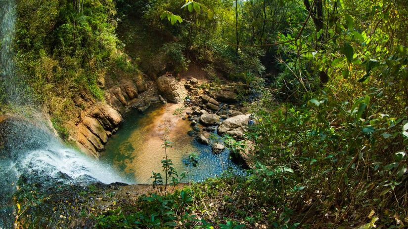 A cachoeira Três Bicas tem aproximadamente 3 metros de altura / Divulgação/Prefeitura Municipal de Marília