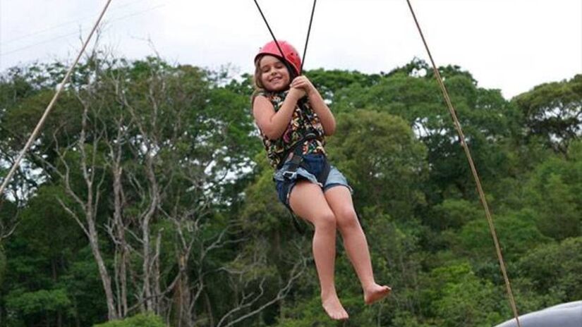 Para os menores, as atrações como tirolesa infantil / Divulgação/Parque Della Vittoria