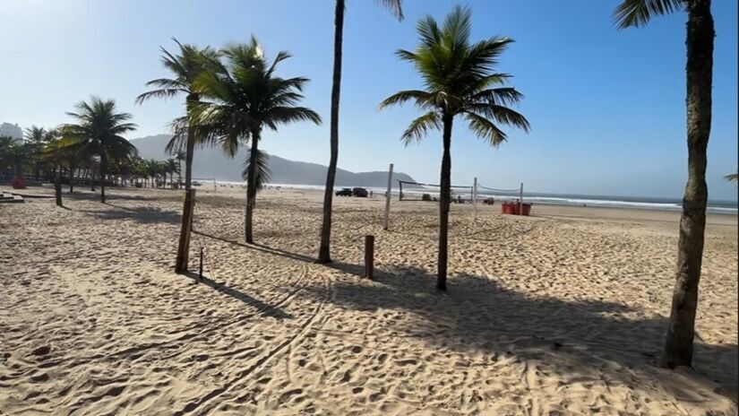 A Praia do Canto do Forte é uma das mais valorizadas de Praia Grande fica perto de uma vila militar, das casas de veraneio, dos bons restaurantes e hotéis / Divulgação