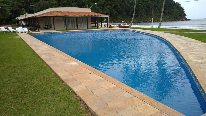 A piscina é bem grande e preservada / Reprodução Exército Brasileiro