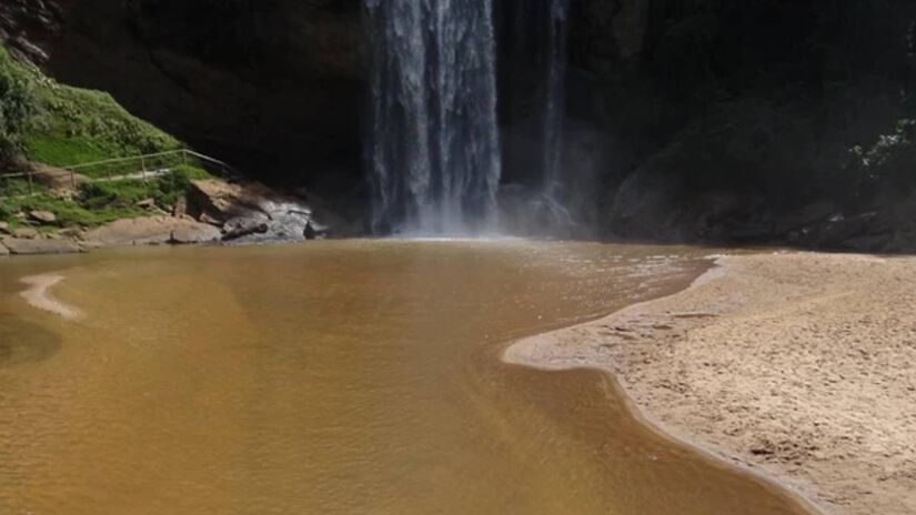 A Cachoeira Grande está localizada no Bairro do Faxinal, em Lagoinha / Divulgação/Cachoeira Grande