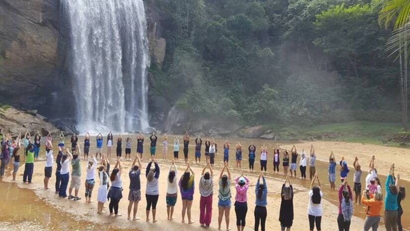 Yoga e Cultura de Paz na Cachoeira Grande, em Lagoinha / Divulgação/Cachoeira Grande