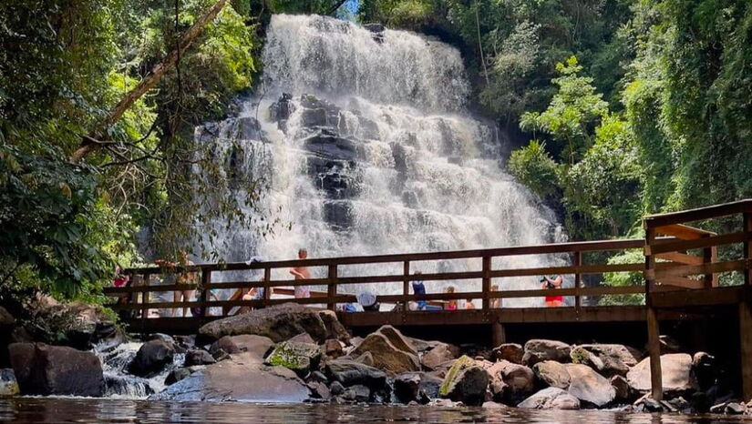 A Cascata Capão Rico é uma verdadeira jóia escondida no interior de São Paulo / Reprodução/Instagram @cascataaguasdesantabarbara