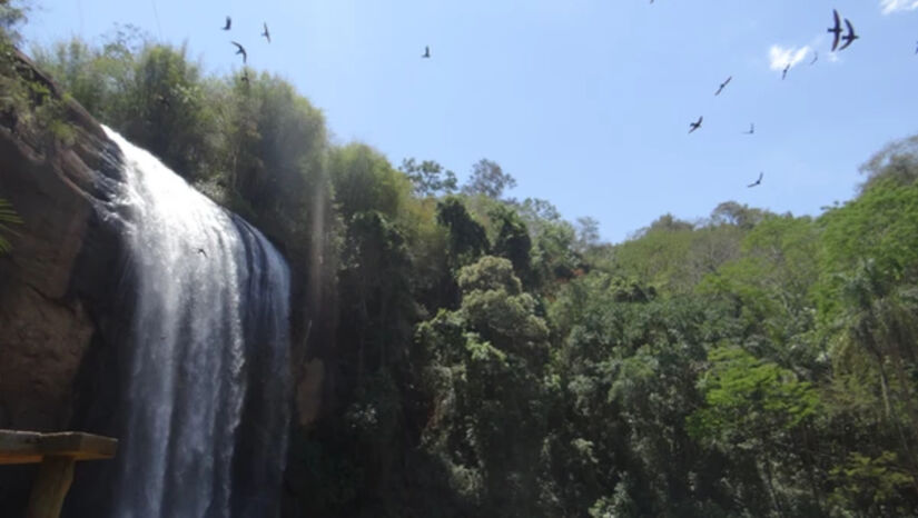 O local conta com uma estrutura completa para receber os visitantes / Divulgação/Cachoeira Grande de Lagoinha