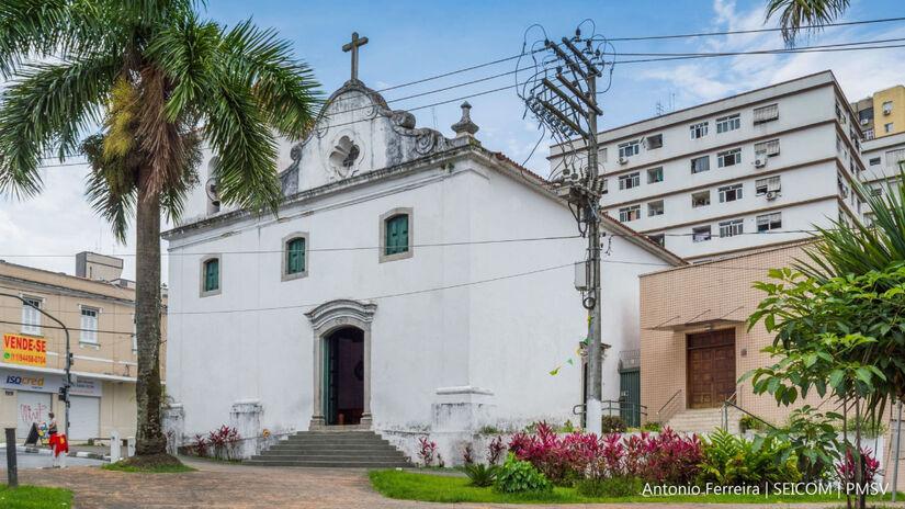 Em 1757, a atual Igreja Matriz foi projetada sobre as ruínas da anterior / Divulgação/PMSV