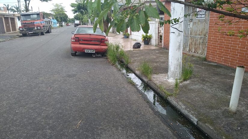 Outra imagem enviada por um leitor do Diário do Litoral