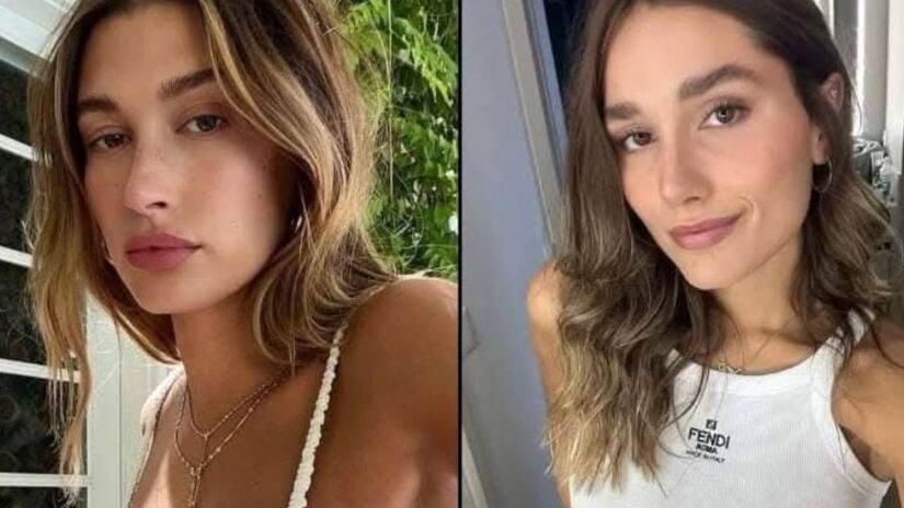 Sasha Meneghel e Hailey Bieber (Reprodução)