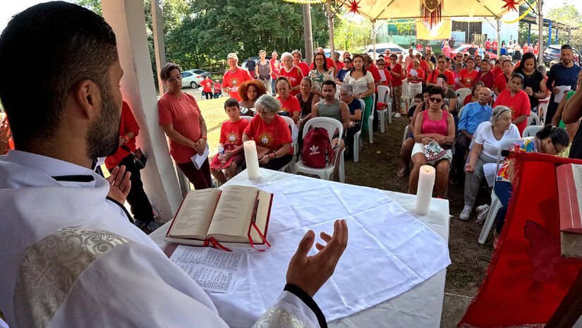 Apesar de ser a primeira vez como festeiros, o grupo está bastante unido na organização / Josy Inacio/PMI