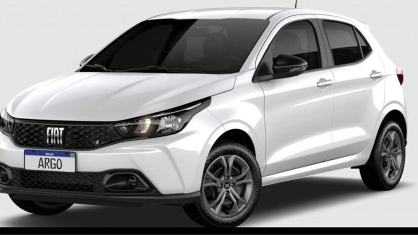 Fiat Argo é o segundo modelo fabricado no Stellantis a aparecer / Divulgação/Fiat