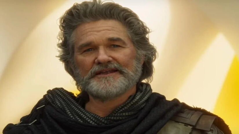 Kurt Russell chegou a participar de grandes produções recentes como 'Guardiões da Galáxia Vol. 2' (Marvel Studios/Divulgação)