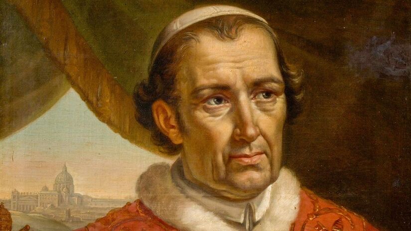 Leão XII foi Papa entre 1823 e 1829. Seu pontificado foi profundamente conservador e ele aplicou muitas leis controversas, incluindo uma proibindo os judeus de possuir propriedades. Sofreu com problemas de saúde desde o início de seu governo, o que fez com que muitos pensassem que ele teria um papado breve. Mesmo assim, seu pontificado durou 5 anos e 135 dias. / Crédito: Domínio Público