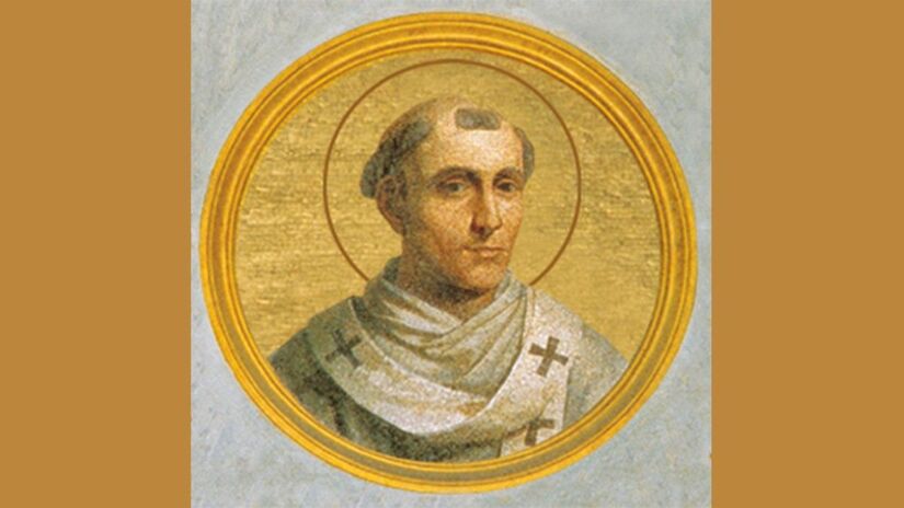 Leão IV foi Papa entre 847 e 855. Nascido em Roma, foi educado no Mosteiro de São Martinho e fortaleceu com altas muralhas a colina do Vaticano e a zona próxima à basílica de São Pedro, que havia sido saqueada pelos sarracenos, criando, assim a "Cidade Leonina".  / Crédito: Vatican News