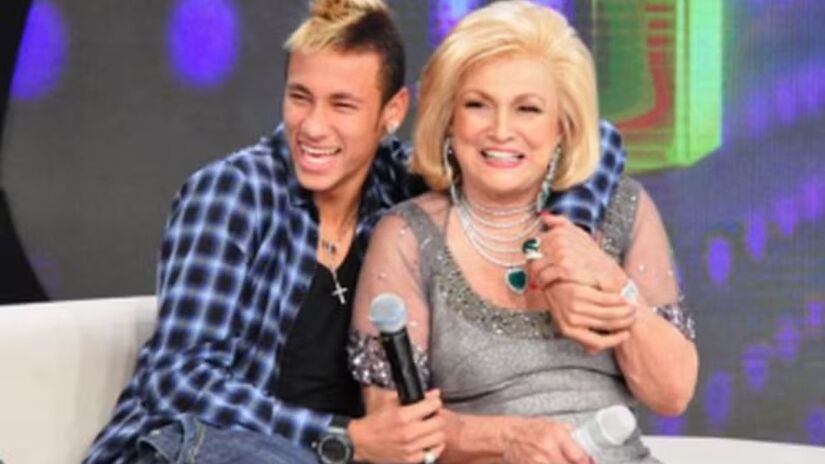 Neymar foi uma das estrelas recebidas pela apresentadora nas edições do programa / Crédito: Reprodução