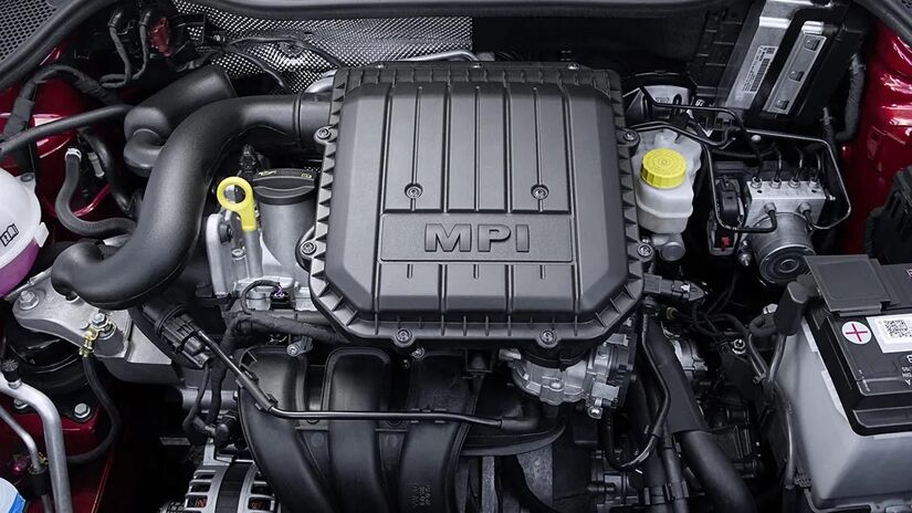 O modelo conta com um motor 1.0 MPI de 80 cv, de três cilindros naturalmente aspirado e sem turbo (SEAT/Divulgação)