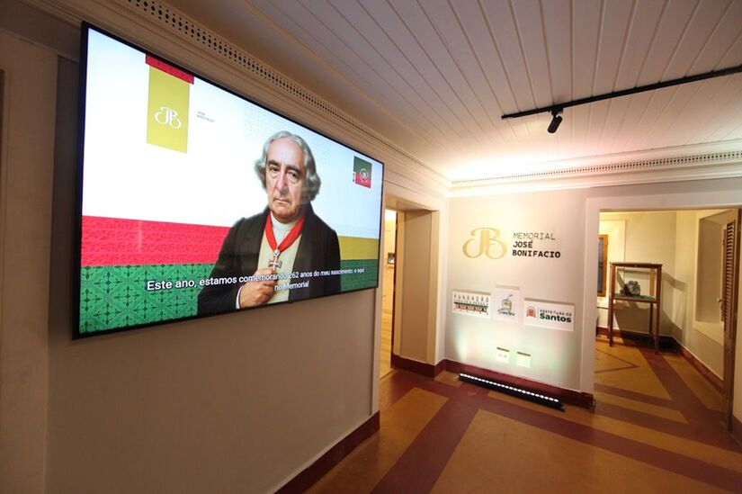 Memorial José Bonifácio é reaberto em Santos com experiências imersivas e tecnologia (Foto: Divulgação/PMS)