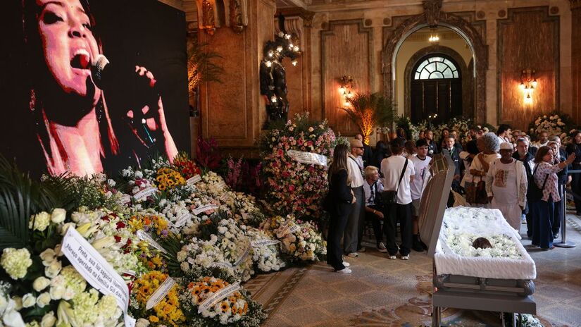 Último adeus à artista recebeu diversas homenagens / Crédito: Tomaz Silva/Agência Brasil
