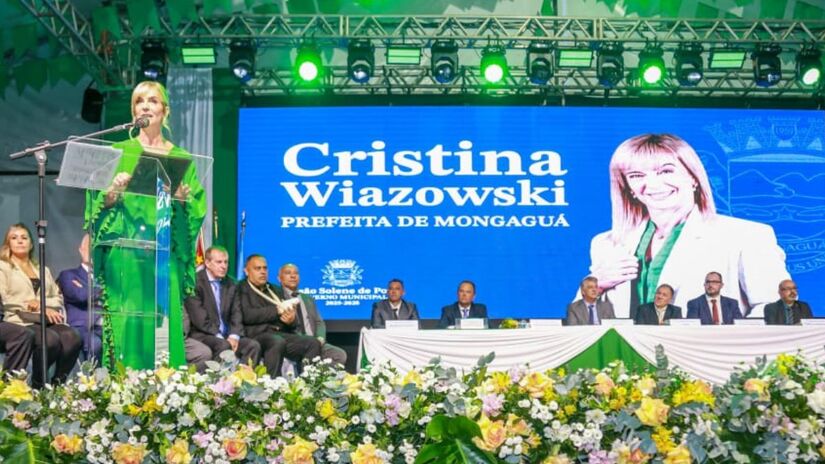 Cristina Wiazowski, tomou posse na noite desta sexta-feira (11) / Crédito: Gabriel de Freitas / Divulgação