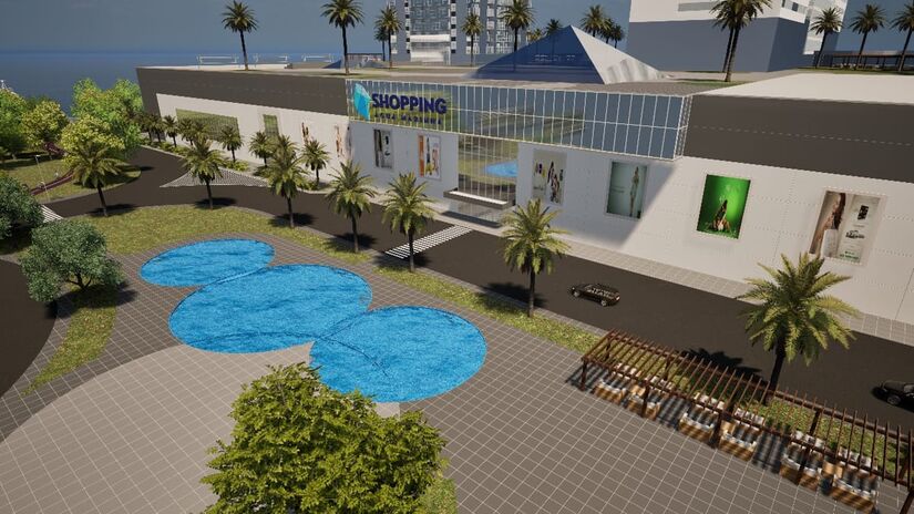 Espaço contará com um Shopping Center (Transbrasa/Divulgação)
