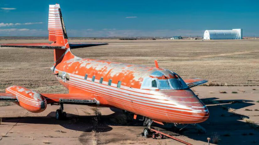 Em 1976, o cantor adquiriu por US$ 840 mil um jato Lockheed 1329 JetStar 1962 / Divulgação/Mecum Auctions